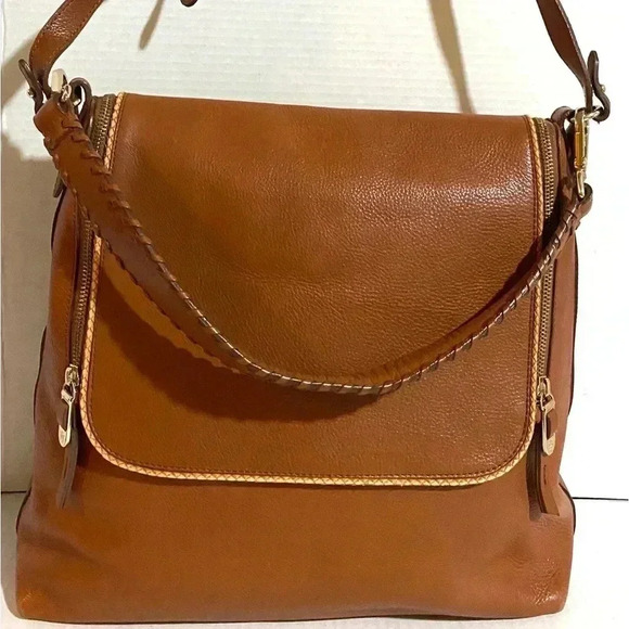Massimo dutti brown leather crossbody handbag - Picture 12 of 15